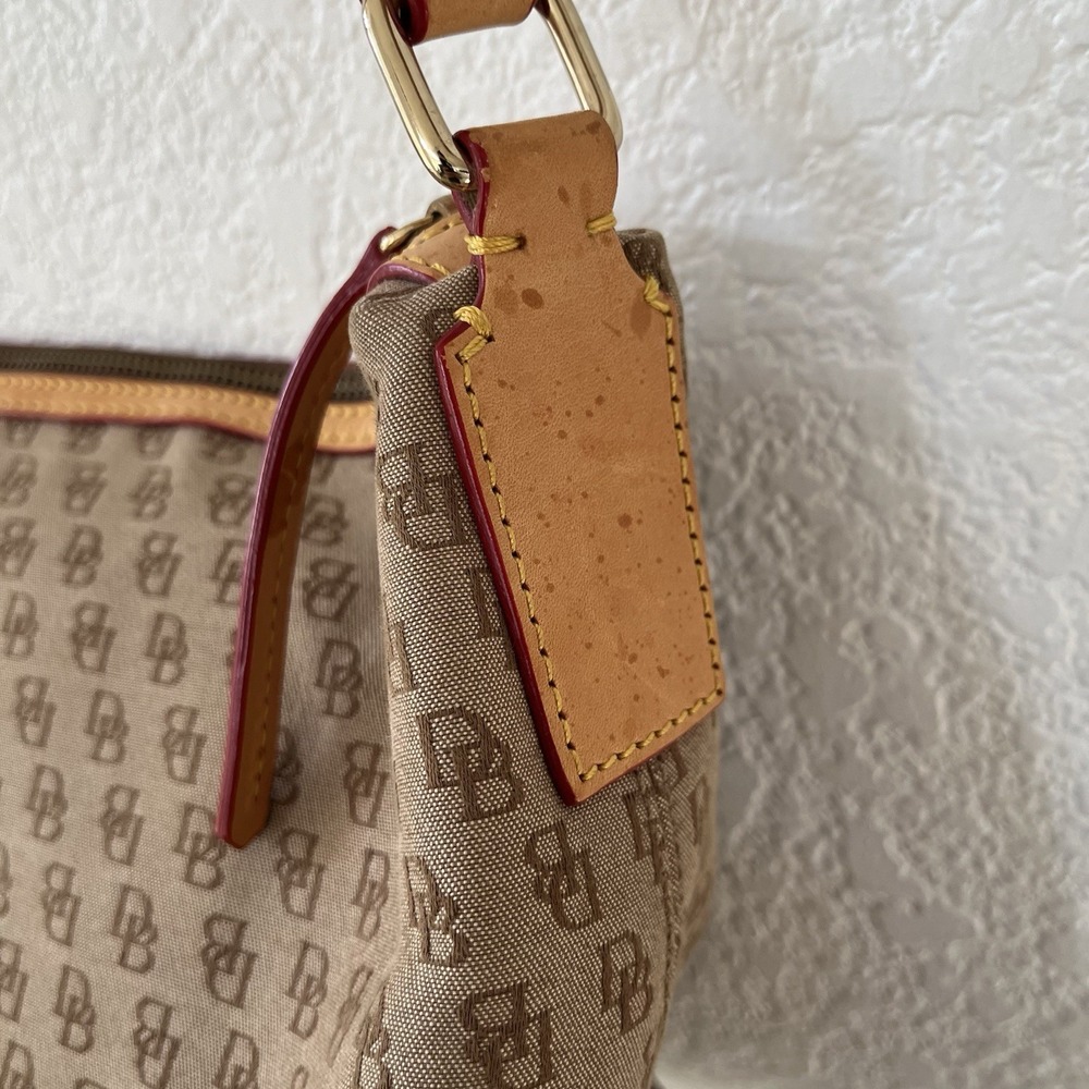 Vintage Dooney & Bourke Womens Monogram Canvas Handbag Purse *READ* - Picture 11 of 16